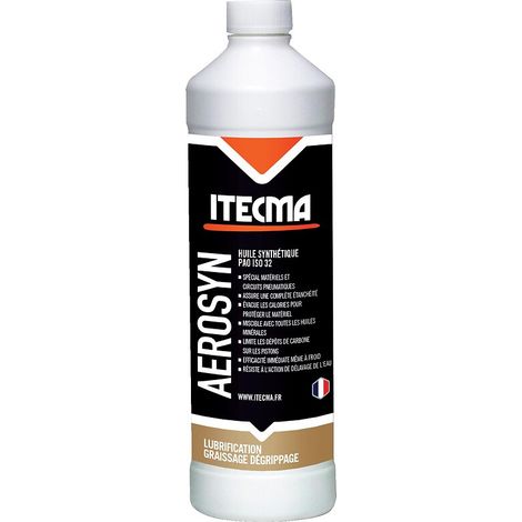 Huile synthétique pneumatique Aerosyn bidon de 1 litre - ITW SPRAYTEC ITECMA