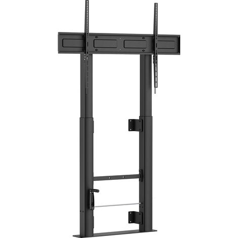 AISENS - SOPORTE SUELO CON MANIVELA Y FIJACION A PARED, TV 120KG DE 60-100, NEGRO