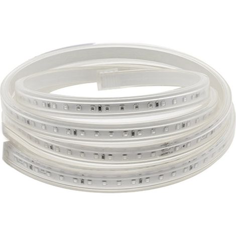 Tira LED 220V SMD2835, 120Led/m, 1 metro con conectores rápidos, 50cm corte, Blanco neutro