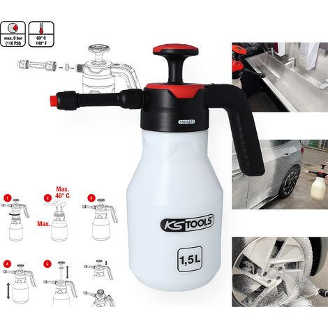 KS TOOLS Pulvérisateur à pompe et pression pour mousse (mousseur), 1,5 l - 150.8271 (1/8)