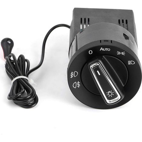 Interrupteur chromé de capteur de phare automatique, pour Golf/MK4/Sharan/New Beetle/Alhambra/Octavia/Fabia/Passat B5 popular (1/4)