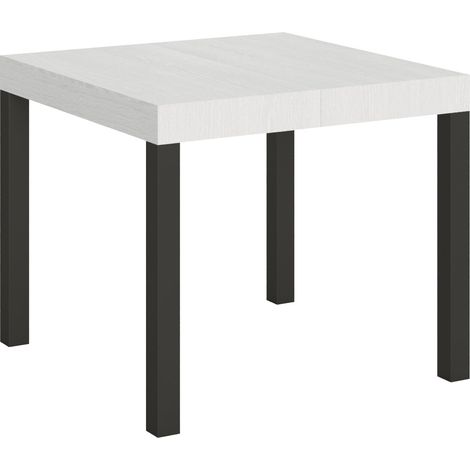 Tavolo Allungabile 90-246x90x77 cm Everyday Bianco Frassino (1/4)