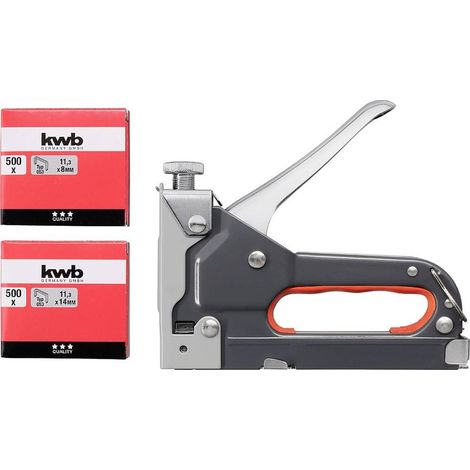 Grapadora manual kwb tack 140 acero 25 cm