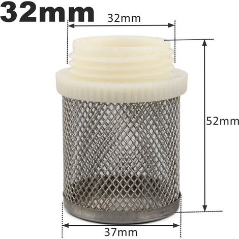 (32 mm - 20 pièces) Filtre en acier inoxydable pour tuyau d'arrosage, aquarium, réservoir d'eau, pompe à eau, crépine de protection (1/5)