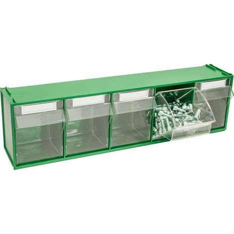 Vipa CASSETTIERA COMPONIBILE FOX 103 VERDE 5 cassetti mm. 600x135x164 h