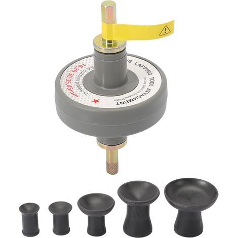 Kit rodoir soupape avec 5 disques d'aspiration de 16, 20, 30, 35 et 45 mm, rodage soupape Convient pour Motos, Voitures, camions et véhicules Utilitaires (1/5)