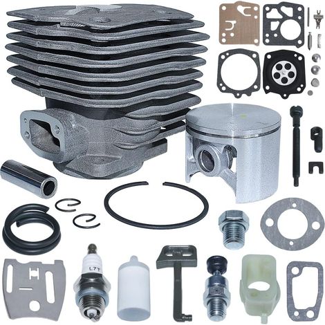 Kit piston-cylindre 54mm pour Husqvarna 181 281 288 288XP 503907471 Joint de carburateur, Kit piston-cylindre, Collecteur d'admission, Valve de décompression, Bougie, Tige de starter, Régleur de chaîn (1/5)