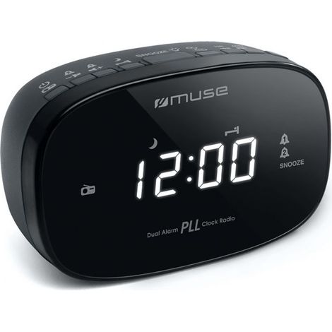 MUSE M-155 CR BLACK / RADIO DESPERTADOR