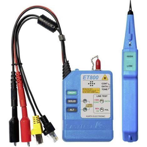 Kurth Electronic KE801 Cerca cavi Passaggio, Identificazione, Tracciabilità linea, Interruzione