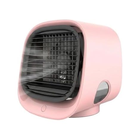 Airabreeze Luftkühler, Airzuma Portable, Airabreeze Air Cooler Kleine Wassergekühlte, Tragbarer Ventilator, Schwenkbar, Ideal Für Zu Hause Und Auf Reisen (Rosa) (1/5)