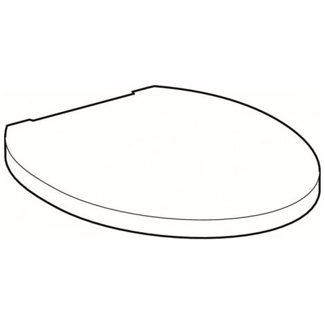 Geberit 573660000 Abattant WC Cleo, blanc