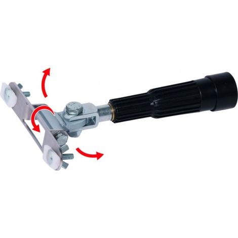 Taliaplast – Embout manche tête articulée pour platoirs chapiste – Rotation facile – Pour chantiers humides – Manipulation précise (1/2)