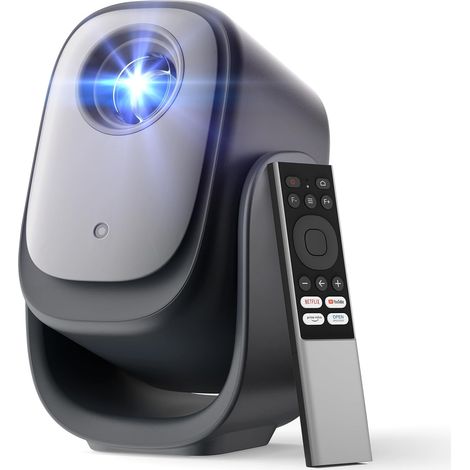 Mini Portable Video Projector, 200 ISO Lumen 1080P Native Video Projector with Outdoor Projector/Home Theater, 190° Rotation, Auto Keystone/Focus, WiFi, Bluetooth (1/5)