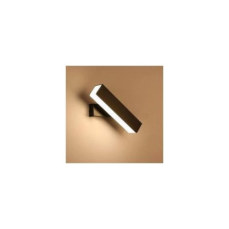 Applique murale LED en bois massif – Lumière blanche chaude 4000K – Rotation 360° – Éclairage moderne pour chambre, salon, couloir (1/4)