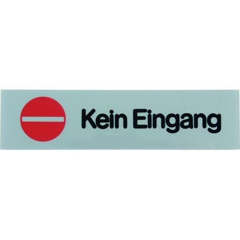 Conacord Klebeschild Kein Eingang Klebeschild