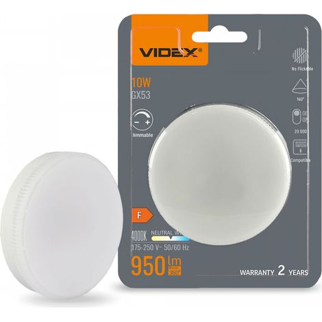 Lampadina LED GX53 10W 950lm 4000K dimmerabile Videx (1/5)