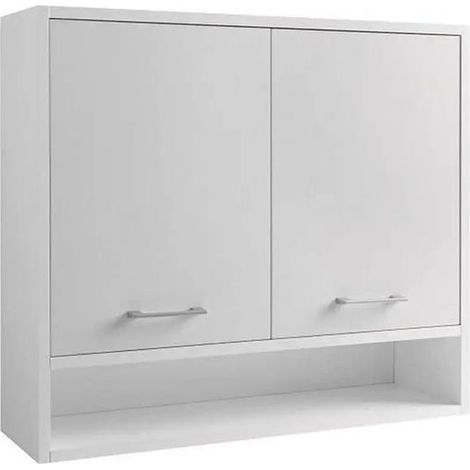 Pensile Multiuso Colavene Domestica Doppia Anta 80x22x70 Bianco - DP8022B (1/4)