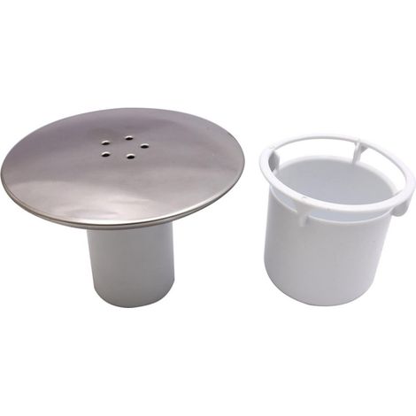 Grille de bonde, 90 mm, finition chromée, pour l'entretien de la salle de bain, du lavabo ou de la baignoire, adaptée pour empêcher les débris de pénétrer dans la bonde.-AquaForge (1/2)