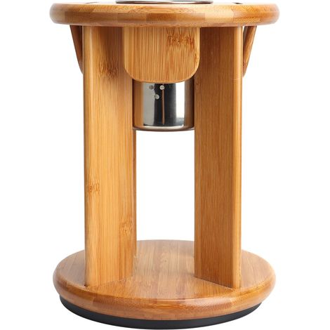 Support Pour Couteaux - En Bambou Naturel - Rotation À 360° - Pour 4 Couteaux Et Baguettes - 1 Pièce (1/5)