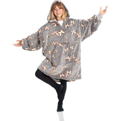 Kanguru Kangurone Kids Glow Butterflies Coperta con le maniche (1/4)