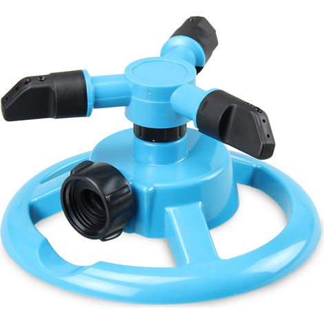 Aspersor de césped, sistema de riego automático para jardines, rociador giratorio de 360°.