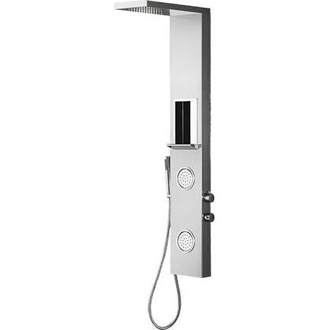 PANNELLO DOCCIA MULTIFUNZIONE  MOD. ZANTE Misura: Acciaio inox spazzolato