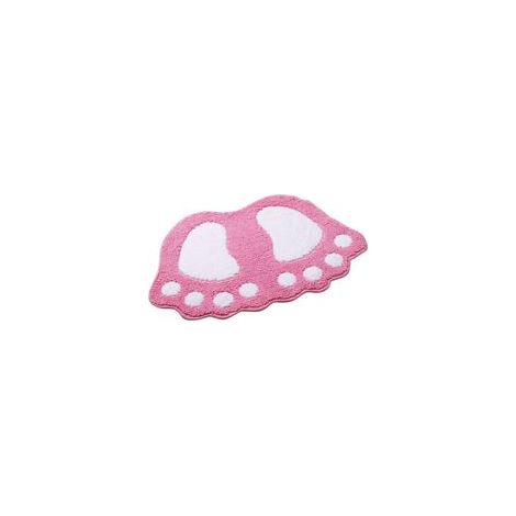 Tapis de bain antidérapant shaggy grand format, absorbant, 40 x 60 cm, rose – (1/4)