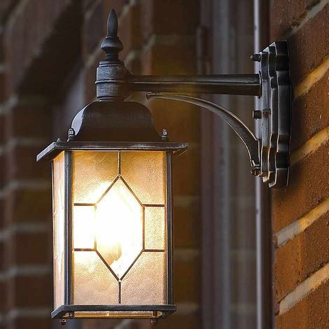 Konstsmide Milano 7248-759 Lampada da parete per esterno Lampada a risparmio energetico, LED (monocolore) E27 75 W Nero (1/2)