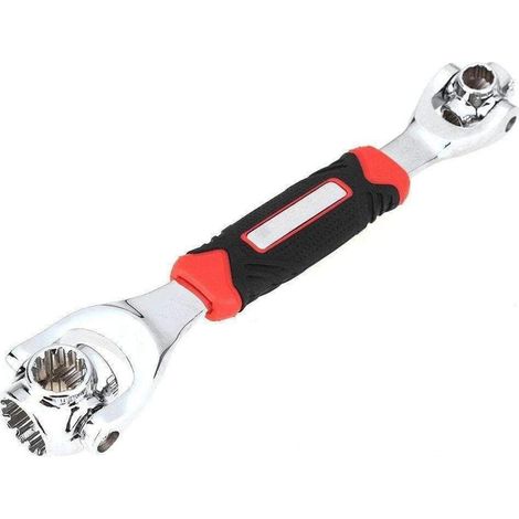 Clé à douille multifonction, Clé 48 outils en 1 Universal Multi-Douille Outils 6 Points, 12 Points, Torx, Boulons Endommagés Carrés Et Toute Taille Standard Ou Métrique (1/5)