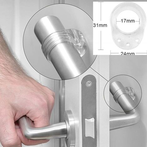 10 butées de porte en silicone de nivellement de porte en caoutchouc (1/5)