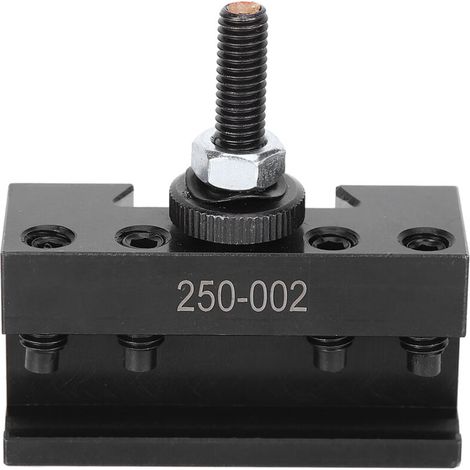 Porte-outil tour CNC rapide à changement, acier haute teneur en carbone, durable pour tour à métaux (250-002) (1/5)