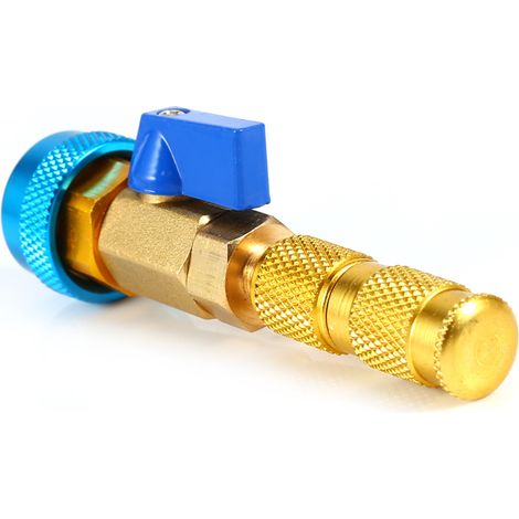 Kit R134A Démontage Montage Clapet Valve Climatisation Outil Haute Basse Pression Réparation Auto AC Accessoire (1/5)