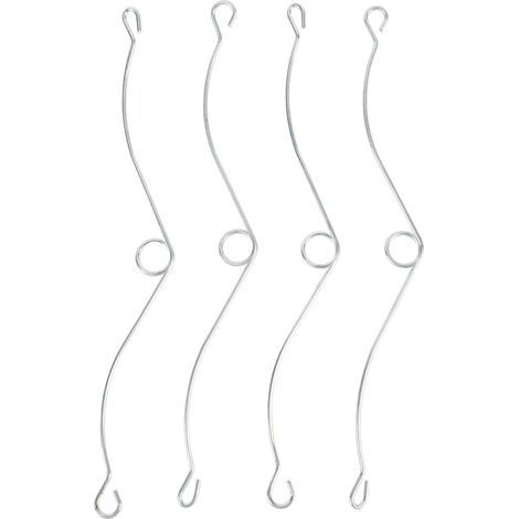 Ortviai Clips à ressort pour grille de ventilation – 4 pièces en fer haute résistance, fixation rapide pour couvercle d’extracteur salle de bain (1/5)