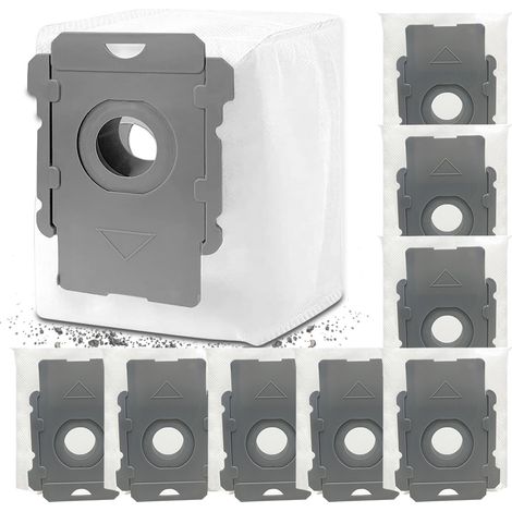 Ortviai Sacs à poussière pour robot aspirateur iRobot (i7, i3, i6, i8, E5, E6, S9, J7) – 15 pièces, filtration 3 couches, efficacité 99 %
