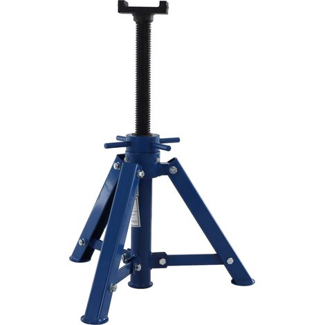 Verstellbarer Unterstellbock 12 t - Robuster Stahl-Stützbock, stufenlos höhenverstellbar von 450-725 mm, Auflagefläche 80 × 85 mm, für Fahrzeuge, Maschinen und Werkstatt (1/5)