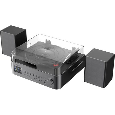 [GEBRAUCHT] B-Ware Reflexion HiFi-Tuner DAB+ CD-Player Bluetooth Schwarz elegant 379x329x160mm (1/2)