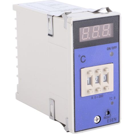Thermostat numérique E5EM, régulateur de température 0-399 degrés avec thermocouple de type K (1/5)