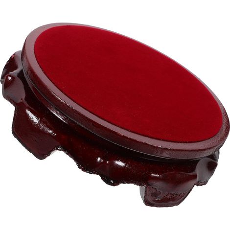 Support de Boule de Cristal en Bois Rond, Base Solide et Élégante pour Fixer Sphères en Cristal, Socle Décoratif Unique pour Bureau ou Maison (1/5)