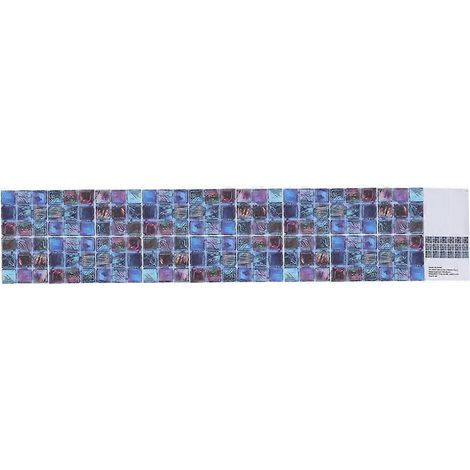 Décor mural adhésif PVC imperméable, stickers muraux autocollants pour cuisine, panneaux décoratifs waterproof, revêtement mural facile à poser, fond de mur élégant, lot de 10, 30x30cm, style carrelag (1/5)