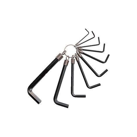 Chiavini esagonali set 10 pezzi 3-12mm cromati