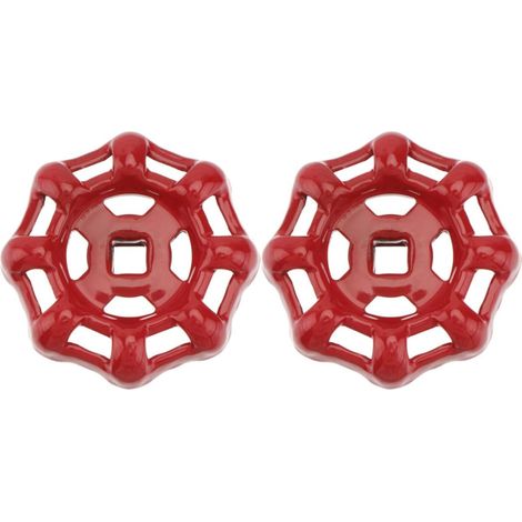 2 Pièces Volant Métallique Rouge en Fonte Poignée (1/5)