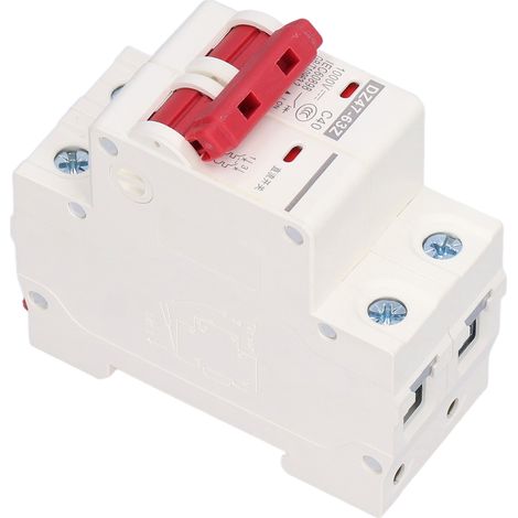 Disjoncteur 2P 40A pour Installation Photovoltaïque, 1000V DC, Montage sur Rail DIN, DZ47-63Z C40