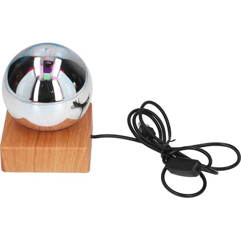 3D-Feuerwerk-LED-Tischlampe, farbenfroh, USB-betrieben, Glaskugel-Nachtlicht für Schlafzimmer und Büro (1/5)
