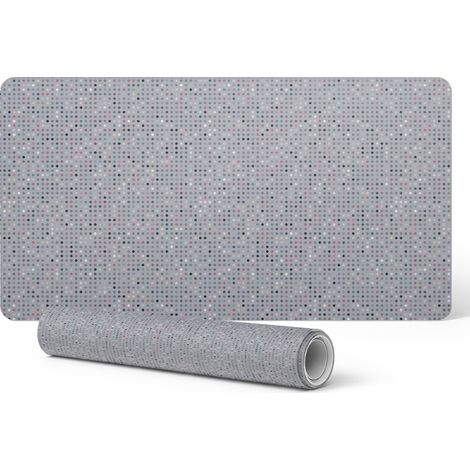 Alfombrilla de escritorio para teclado y accesorios con dise帽o de mosaico de puntos, 120x60 cm.