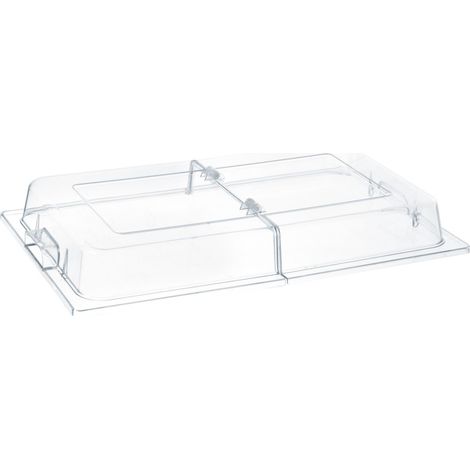 Tapa transparente con bisagra para exhibir platos GN1/1 - Hendi 427415 (1/3)