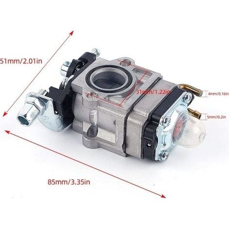 Carburateur Débroussailleuse 52cc 49cc 43cc Carbu Kit Carbu avec Joint Tuyau, Bougie et Filtre à Essence (1/4)