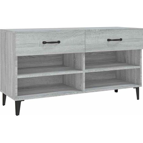 Maison Exclusive - Scarpiera Grigio Sonoma 102x35x55 cm in Legno Multistrato (1/5)