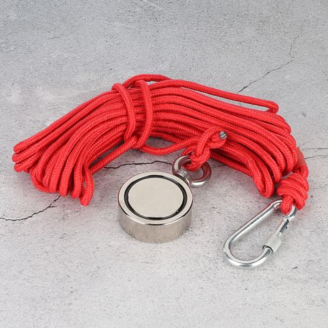 300 kg Bergungsmagnet, für Meeresfischen, Jagen und Rettungseinsätze, mit 10 m Seil, leistungsstarker Hebemagnet (1/5)