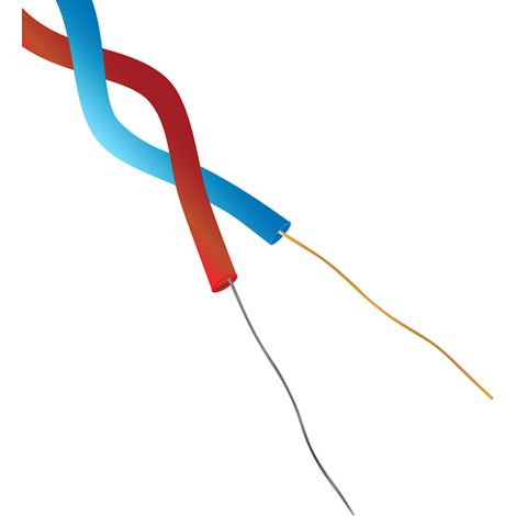 Câble pour thermocouple type T RS PRO, 100m, temp. max. 260°C, gaine PFA ( Prix pour 1 ) (1/2)