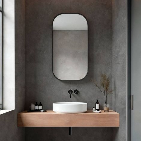 Lot de 4 Dalles Murales Douche SPC/PVC Décor effet Pierre Gris - 59,2x118,4cm - 2,8M² (1/4)